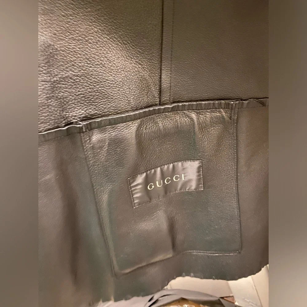 Gucci by Tom Ford leather blazer